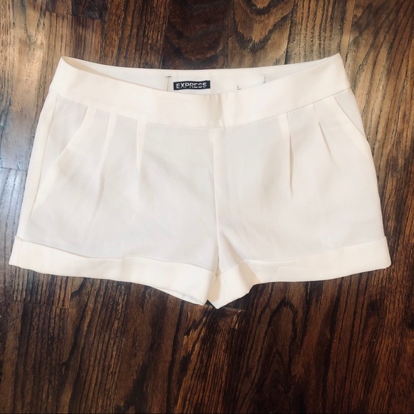 Express Pants - Express White Ivory Dressy Shorts NWT